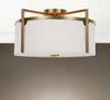 Colfax Brass 3 Light Semi Flush, by Uttermost, 1'9" width x 11.25" height x 1'9" diameter x 1'9" depth thumbnail 2