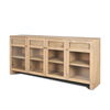 Suri Light Brown Wood with Glass Doors Sideboard thumbnail 0