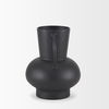 Tasya Small Matte Black Metal Vase thumbnail 4