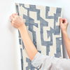 Modern Tribal Almond & Navy Wallpaper thumbnail 5