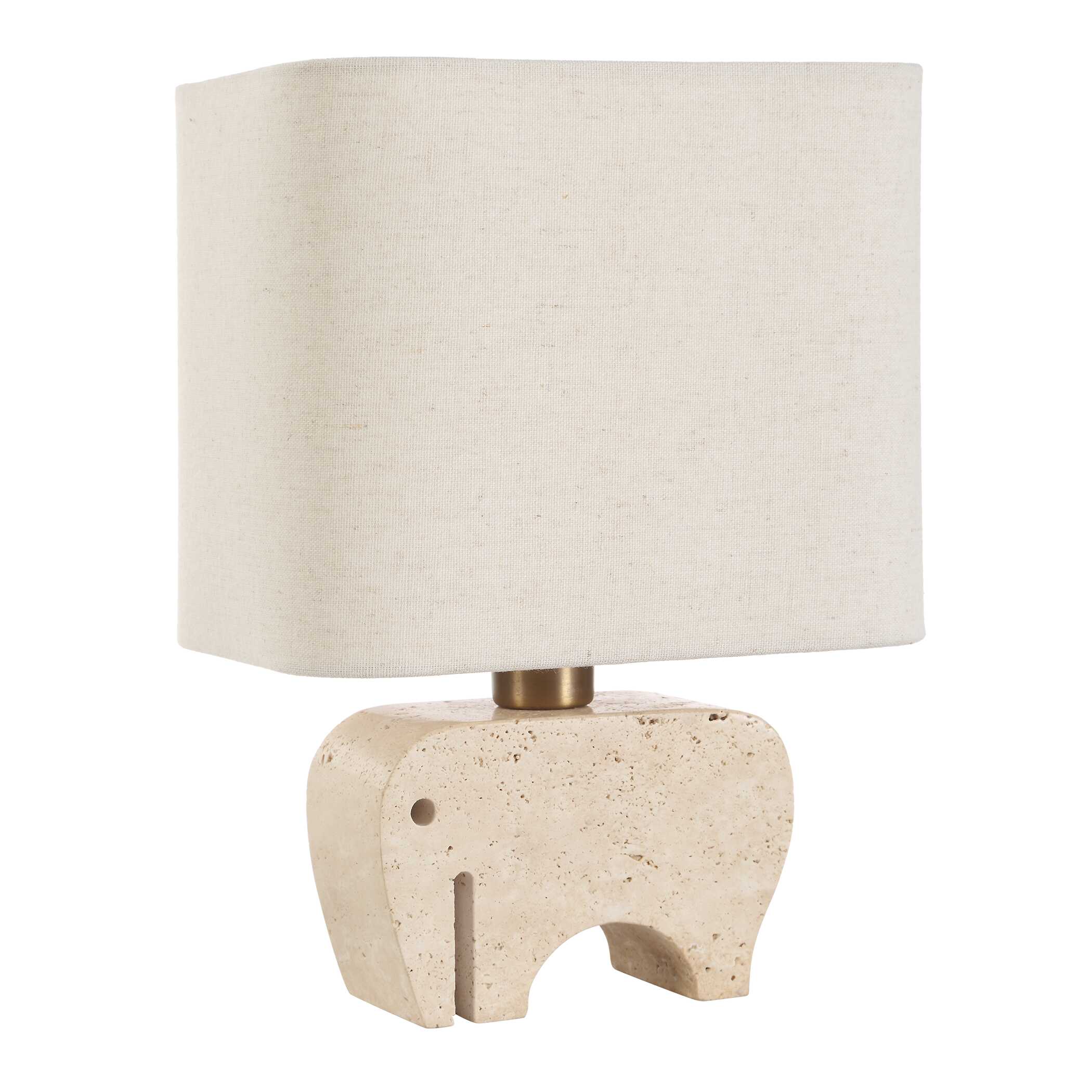 Tusk Travertine Accent Lamp large image 