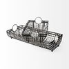 Kenneth (Set of 2) 24L x 12W Gray Metal Baskets, Bins & Basket by Mercana, 23.6" length x 11.8" width x 6.5" height thumbnail 3
