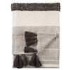 Montes Striped Gray/ Ivory Throw thumbnail 4