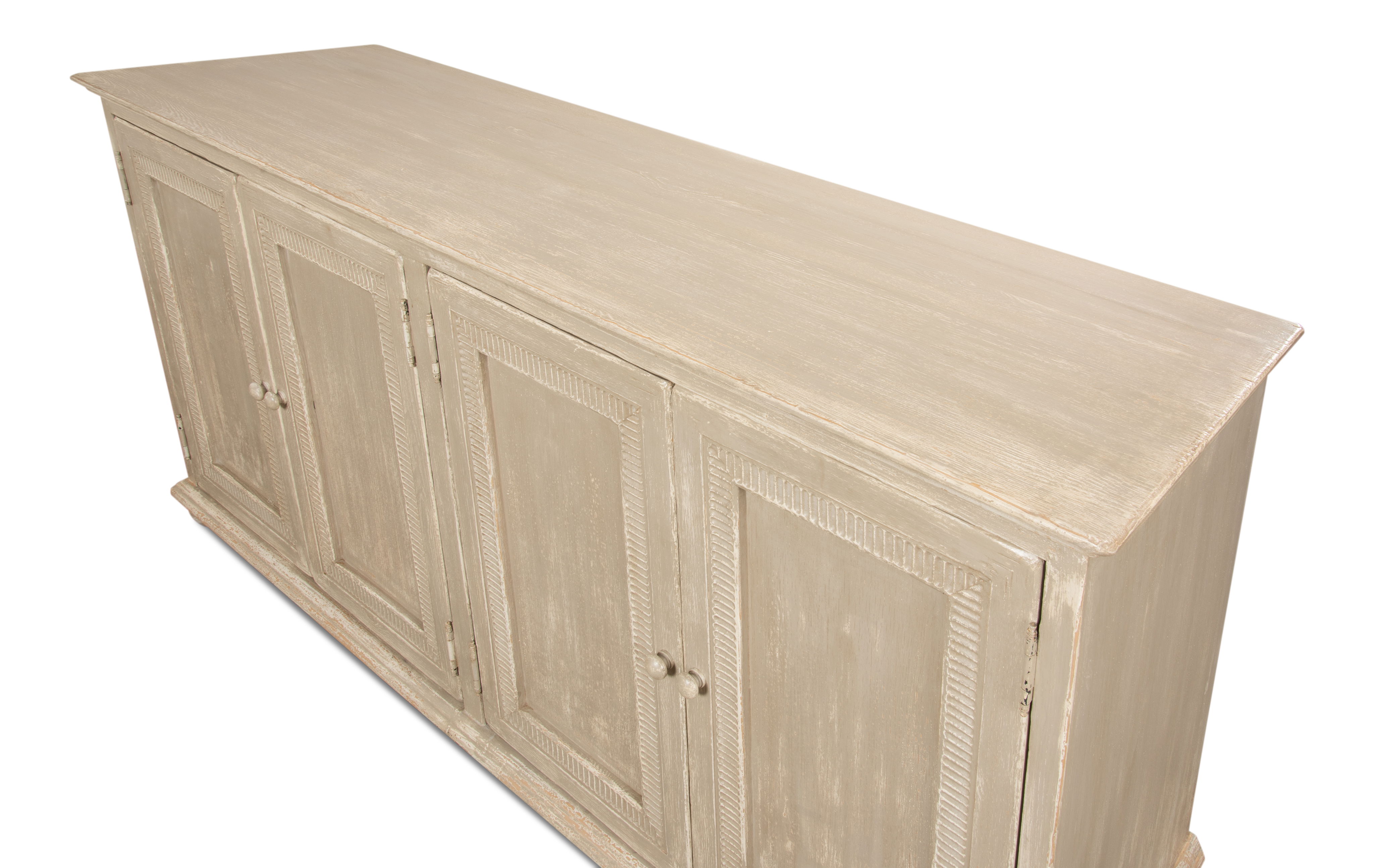 Pie Crust Door Sideboard, Cabinets & Sideboard by Sarreid, 76" length x 22" width x 36" height View 9