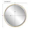 Canillo Gold Round Mirror thumbnail 2