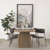 Corey Contoured Back Dining Side Chair | Gray Fabric with Metal, Dining Chair by Mercana, 22.25" length x 21.25" width x 32" height thumbnail 3