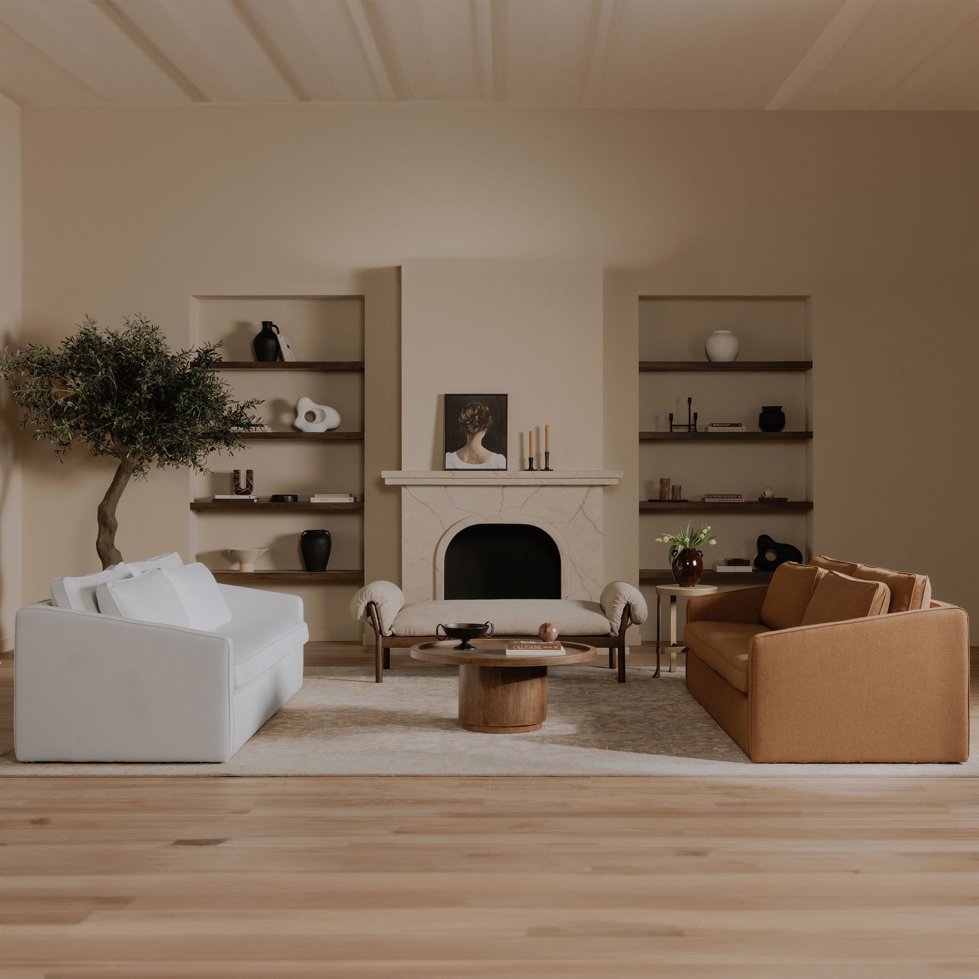 Phoebe Sofa Rust, Sofas & Sectional by Moe's Home, 91.3" width x 28.9" height x 39.4" depth View 10