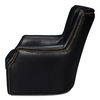 Baker Leather Swivel Chair, Onyx Black thumbnail 8