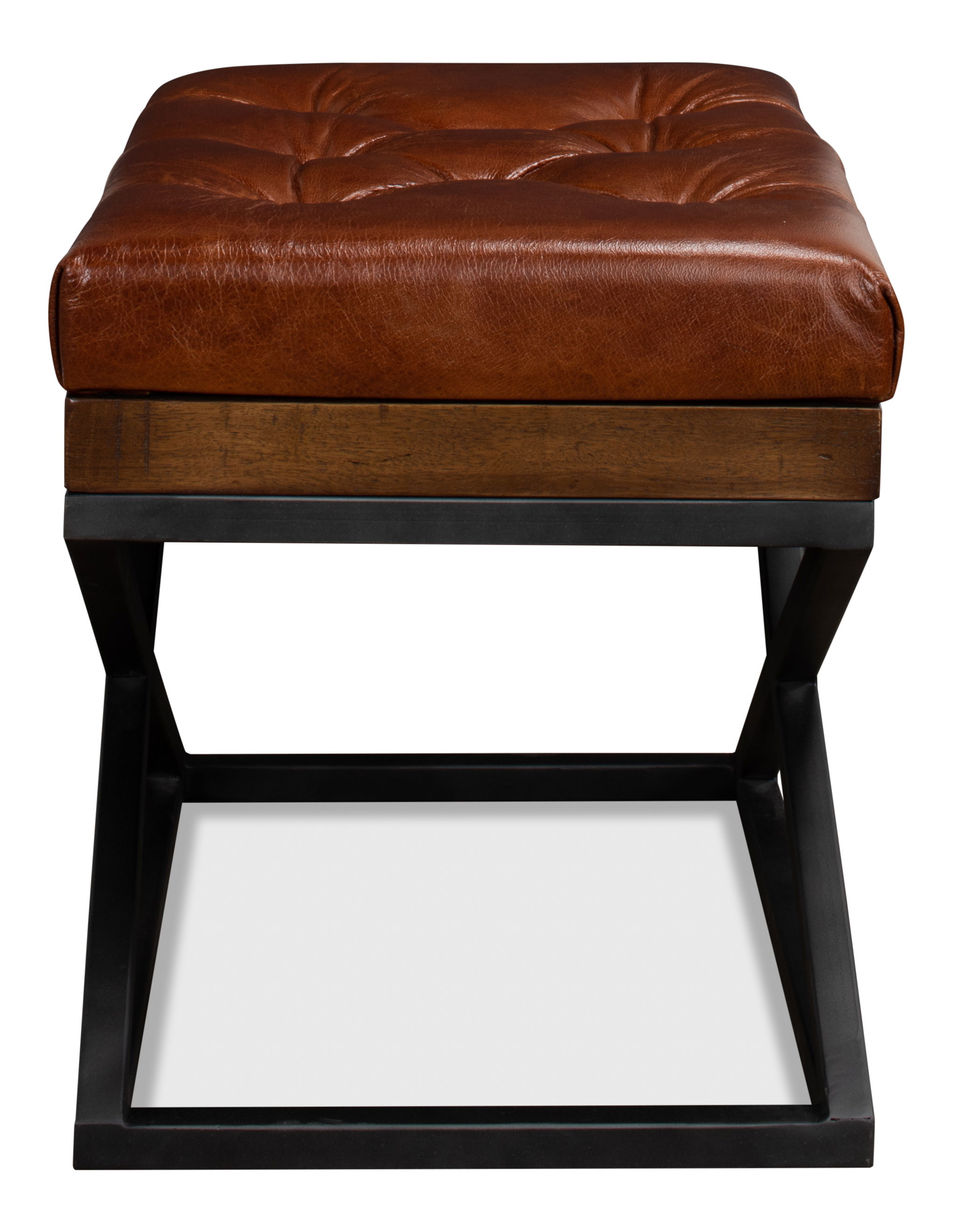 Leather Cushion Bench large image 