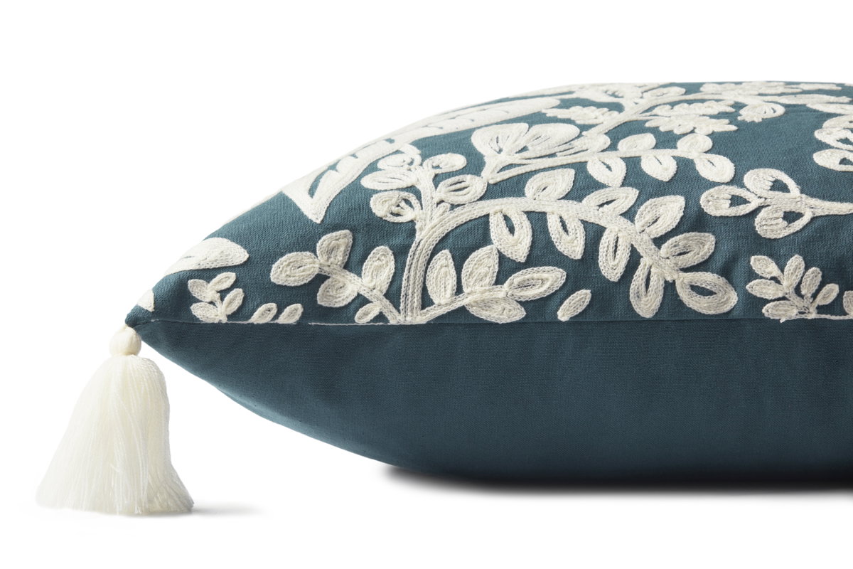 Rifle Paper Co. x Loloi No Name Pillow, Decorative Pillow, 22" length x 22" width View 2
