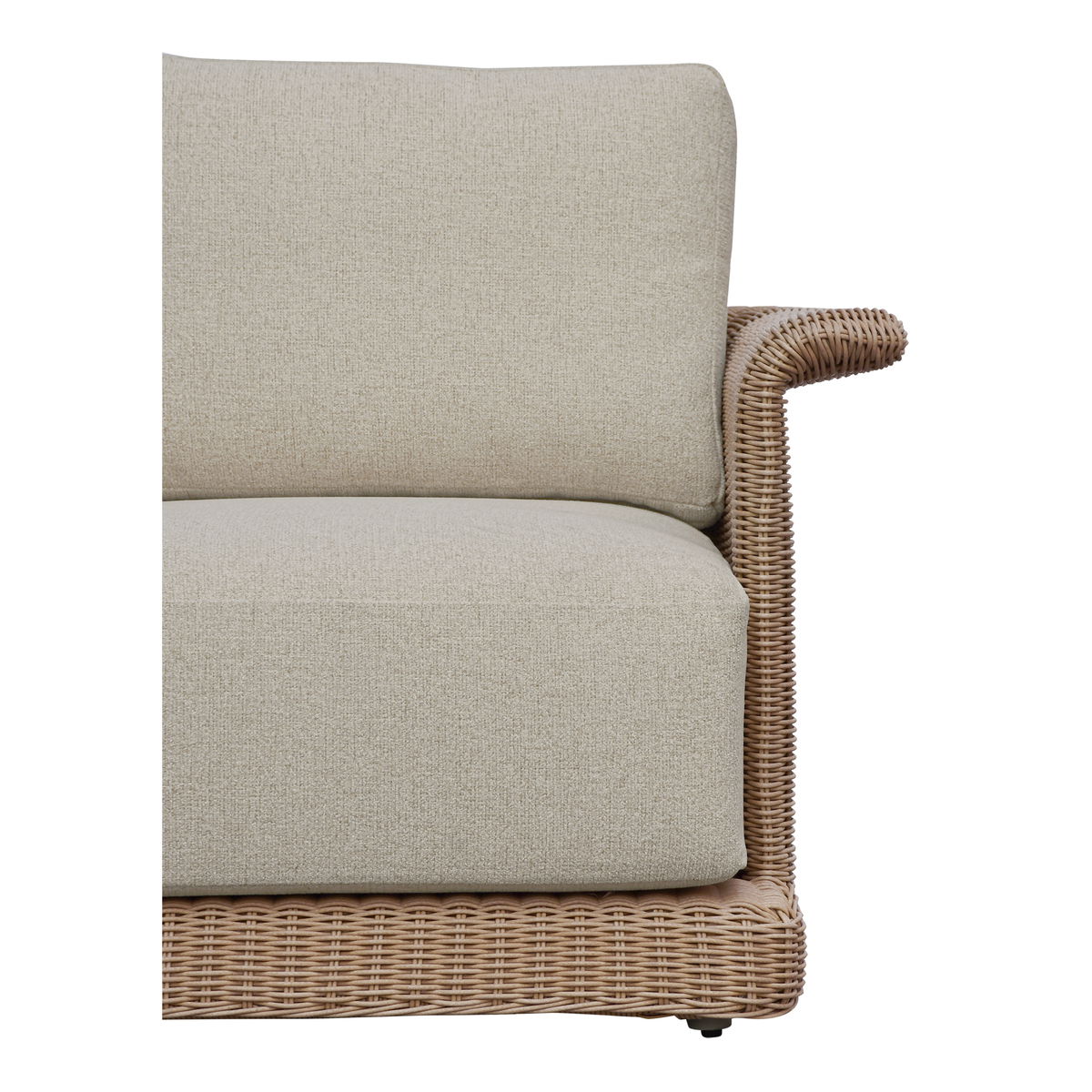 Meredith Outdoor Accent Chair Beige, Outdoor Chair by Moe's Home, 3'3.37" width x 2'6" height x 3'2.43" depth View 5