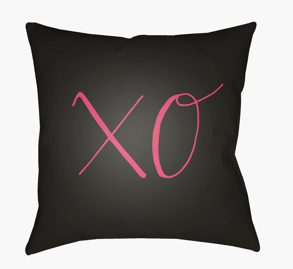 Xoxo Accent Pillow, Decorative Pillow by Surya, 18" length x 18" width