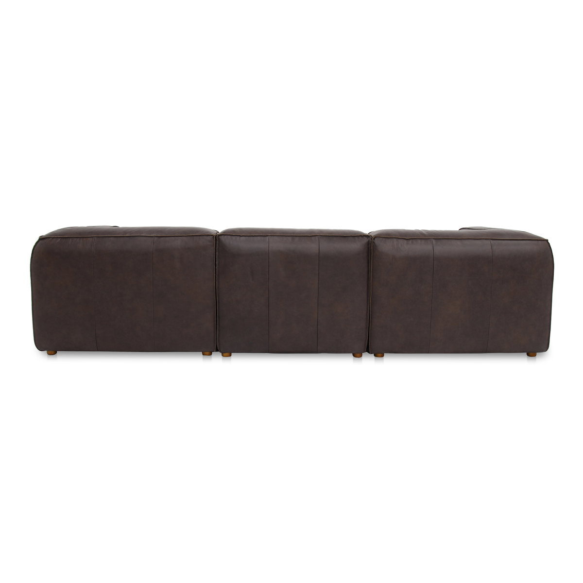 Form Lounge Modular Sectional Espresso Brown, Sectional Sofa by Moe's Home, 112" width x 26" height x 71.5" depth View 4