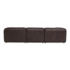 Form Lounge Modular Sectional Espresso Brown, Sectional Sofa by Moe's Home, 112" width x 26" height x 71.5" depth thumbnail 4