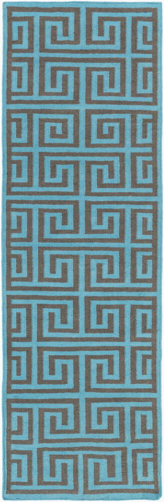 Lagoon Handmade Rug, by Surya, 8' length x 2'6" width