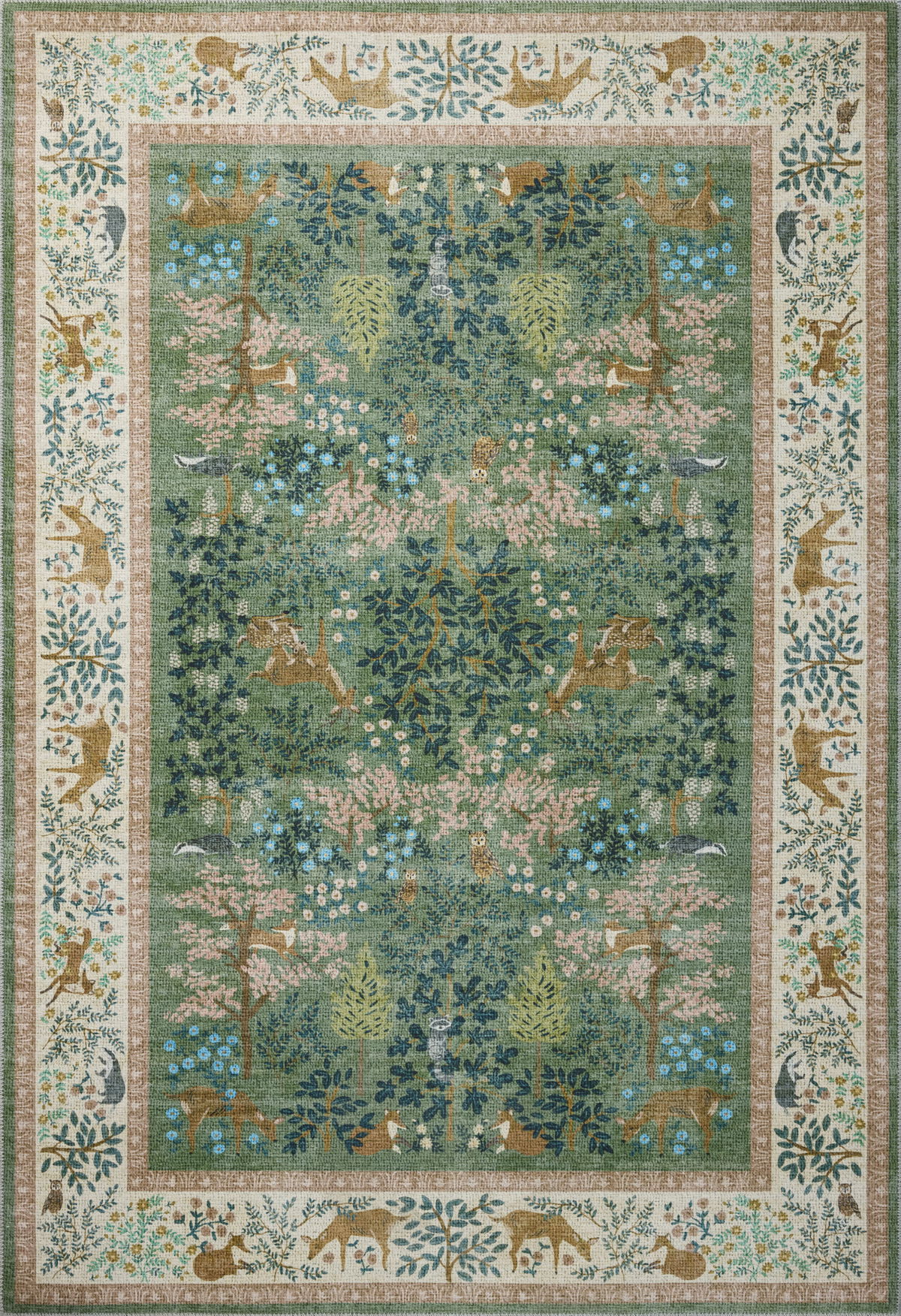 Rifle Paper Co. x Loloi Canopy Rug, 1'6" length x 1'6" width View 1