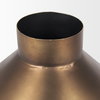 Perrin Small Brushed Gold Metal Decorative Vase, by Mercana, 8.5" length x 8.5" width x 12" height thumbnail 9