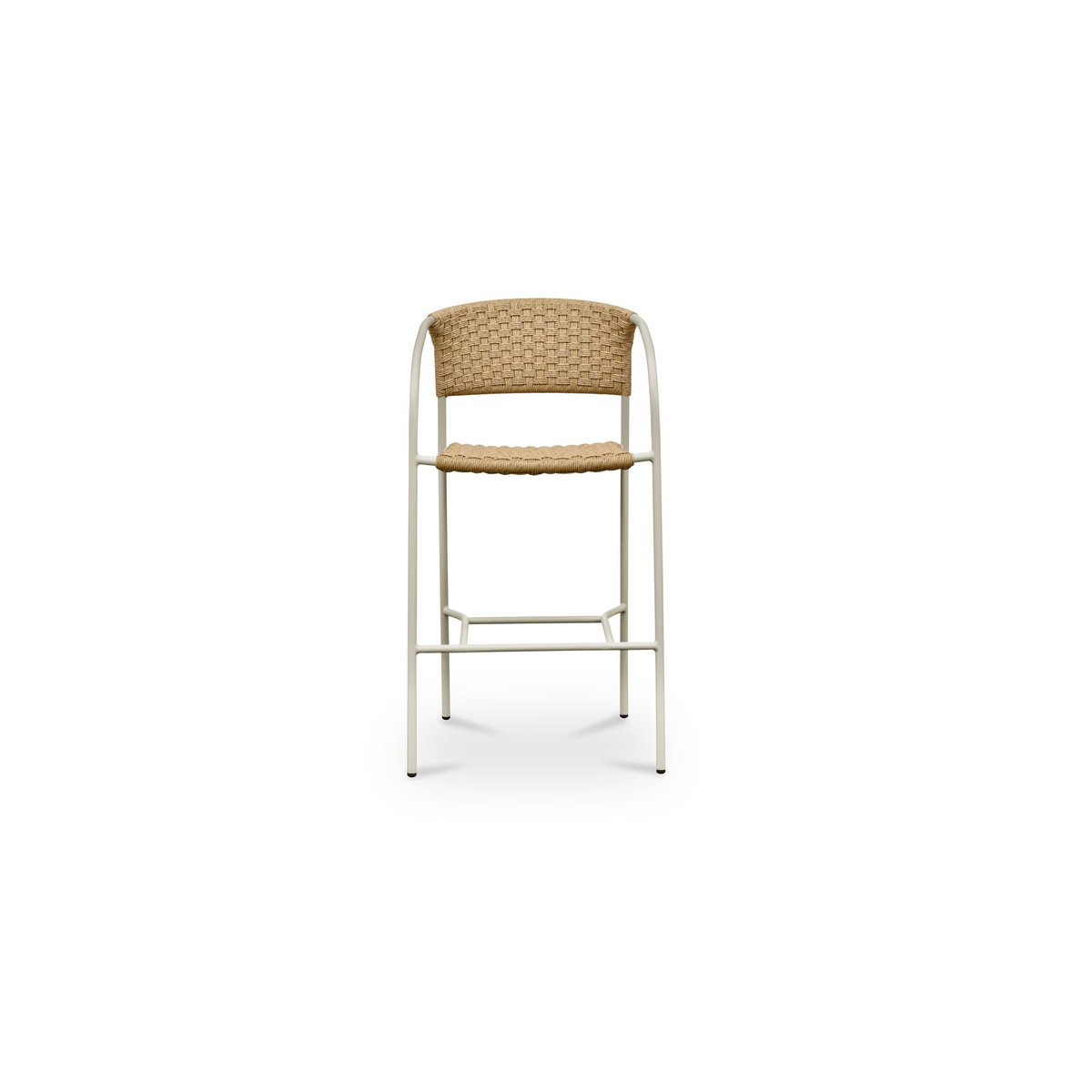 Zola Outdoor Bar Stool Natural, Outdoor Chair by Moe's Home, 2' width x 3'6.6" height x 1'11" depth View 1