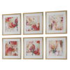 Fresh Start Red Abstract Prints Set/6, Painting by Uttermost, 17" width x 17" height x 1.25" depth thumbnail 5