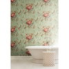Parrots with Floral Bouquets Blue Wallpaper, by York Wall, 27' length x 2'3" width x 0.02" depth thumbnail 3