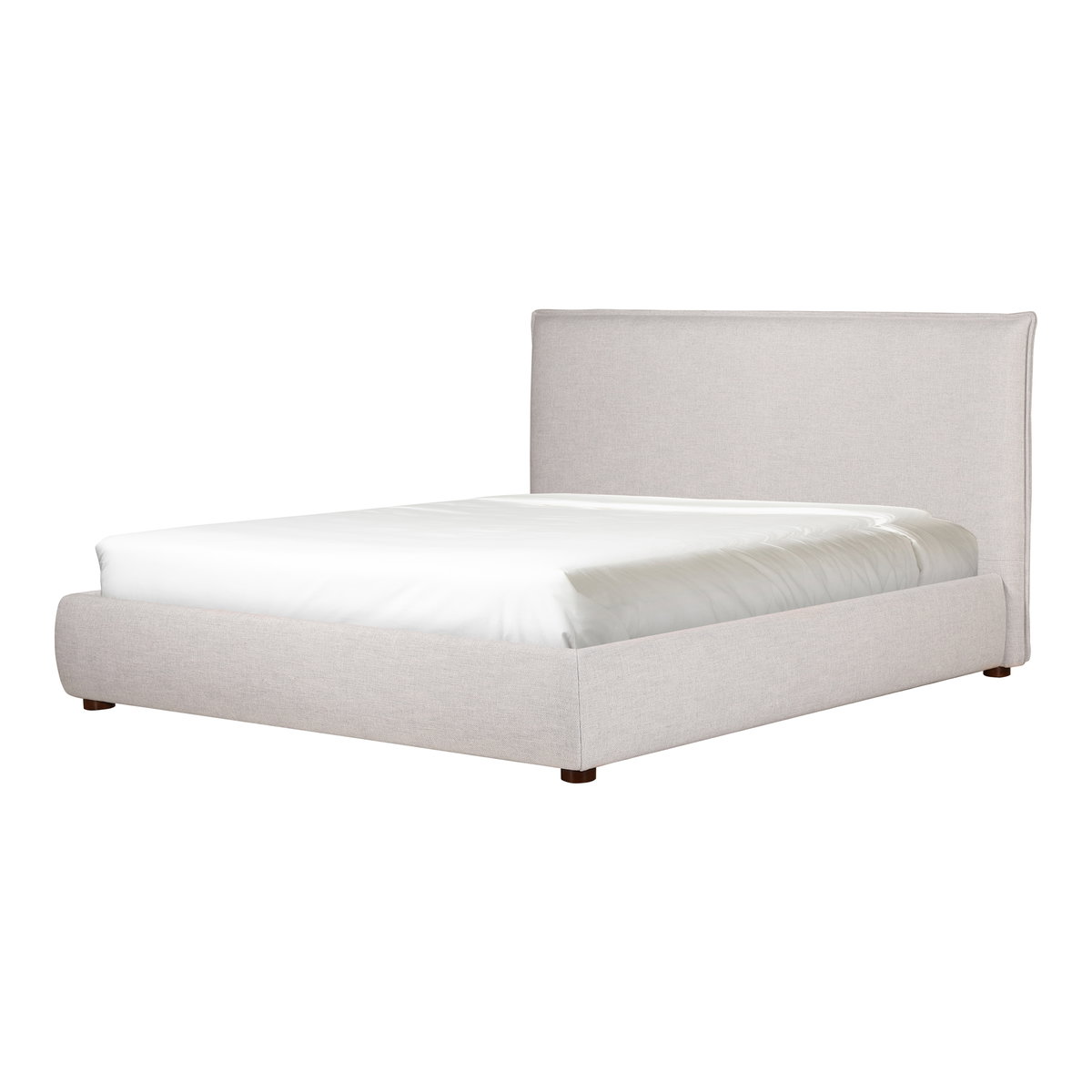 Luzon Queen Bed Light Grey, by Moe's Home, 70" width x 45.5" height x 88.5" depth View 14