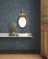 Menagerie Toile Dark Blue Wallpaper thumbnail 1