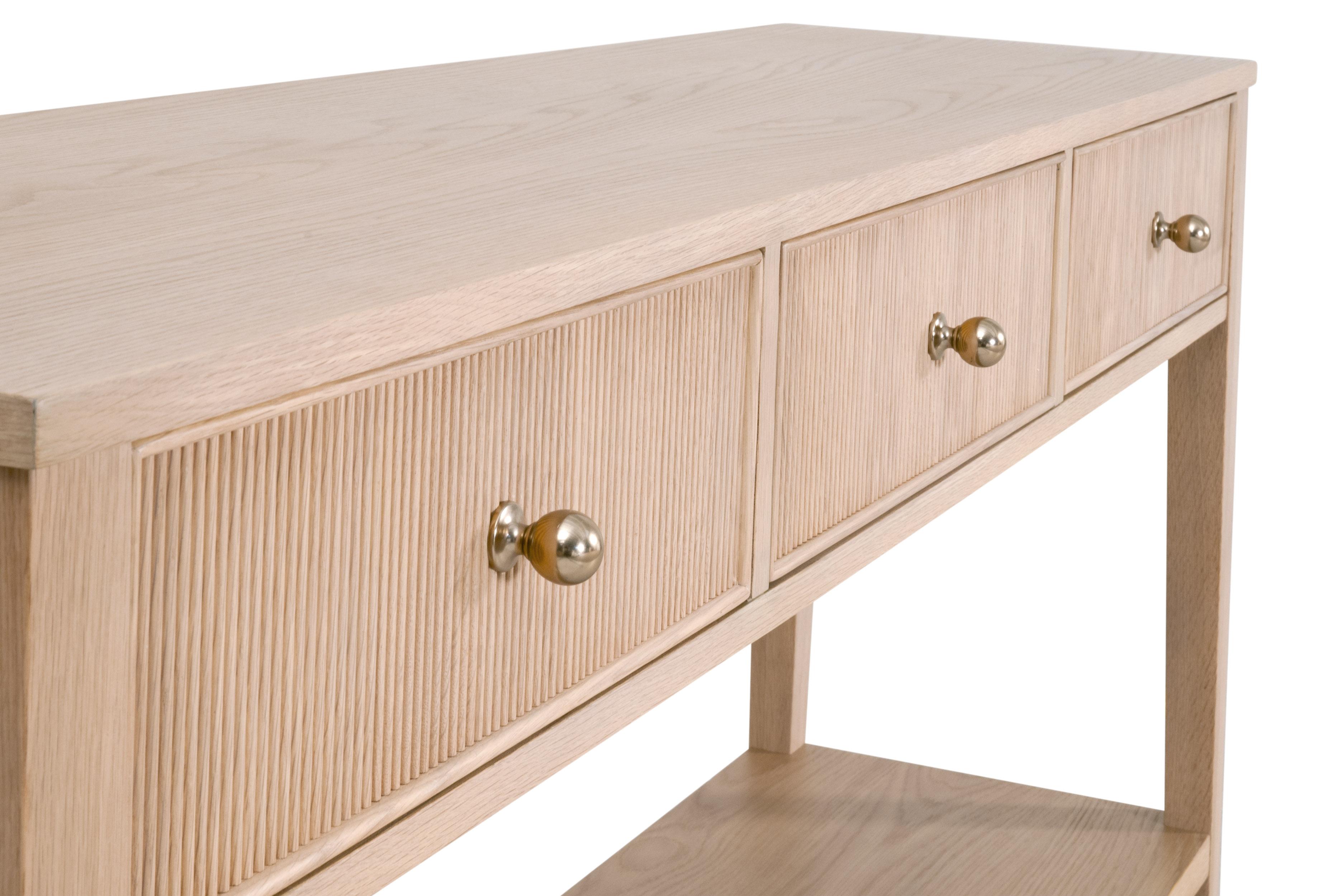 Highland 3-Drawer Console Table large image 