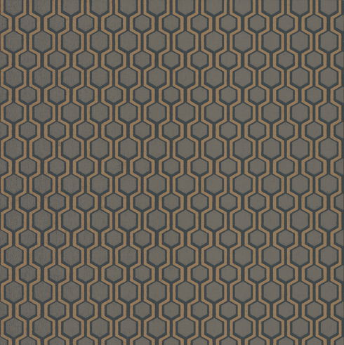 Bee Sweet Grey Wallpaper