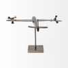 Maverick I 12L x 16W Gray Metal Bomber Plane, Decorative Object by Mercana, 11.81" length x 16.14" width x 11.02" height thumbnail 6