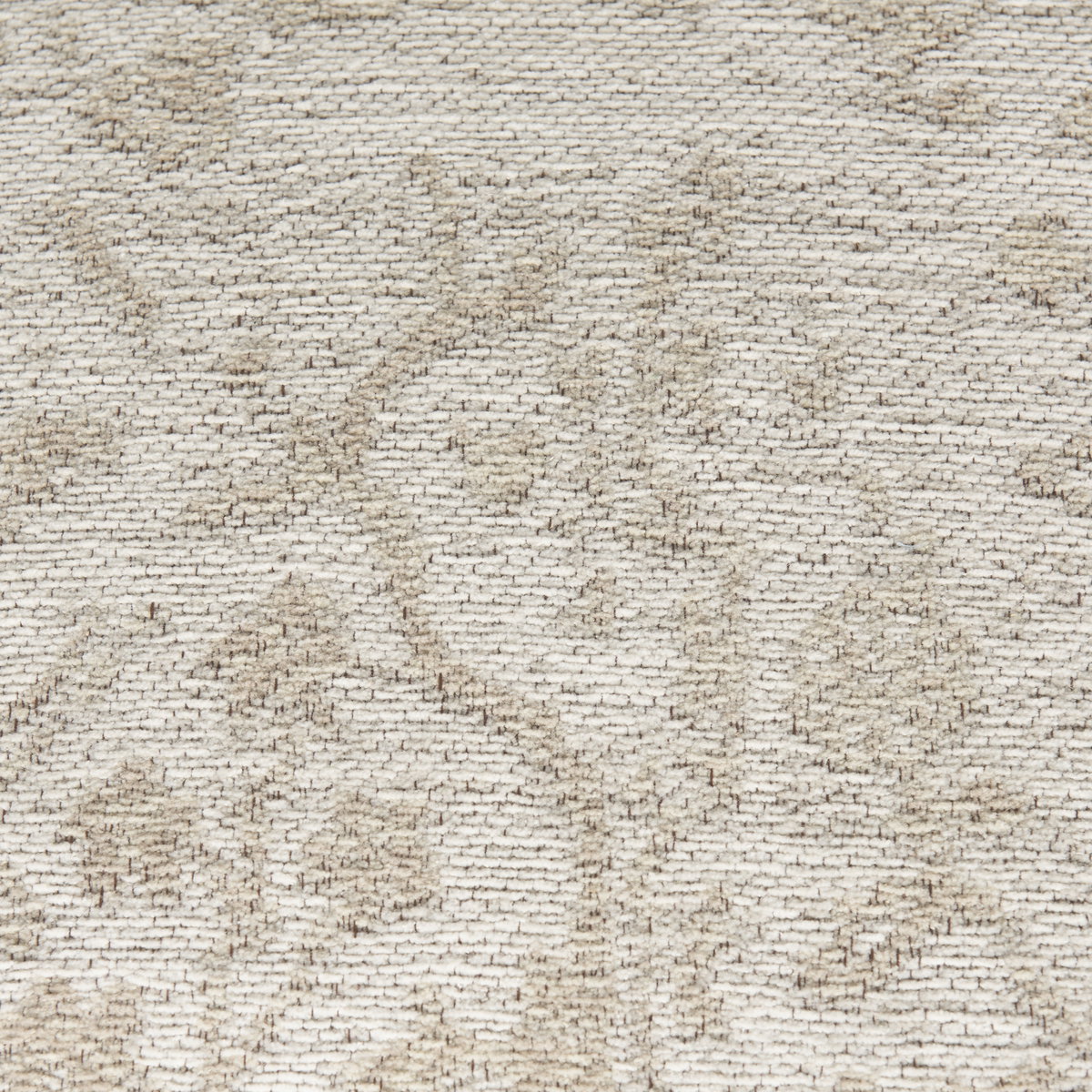 Khloe Small Cream Pouf, Ottoman by Mercana, 18" length x 18" width x 18" height View 3