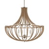 Lovelock 4 Light Rope Empire Chandelier, Pendant by Uttermost, 27.5" width x 24.25" height x 27.5" diameter thumbnail 1