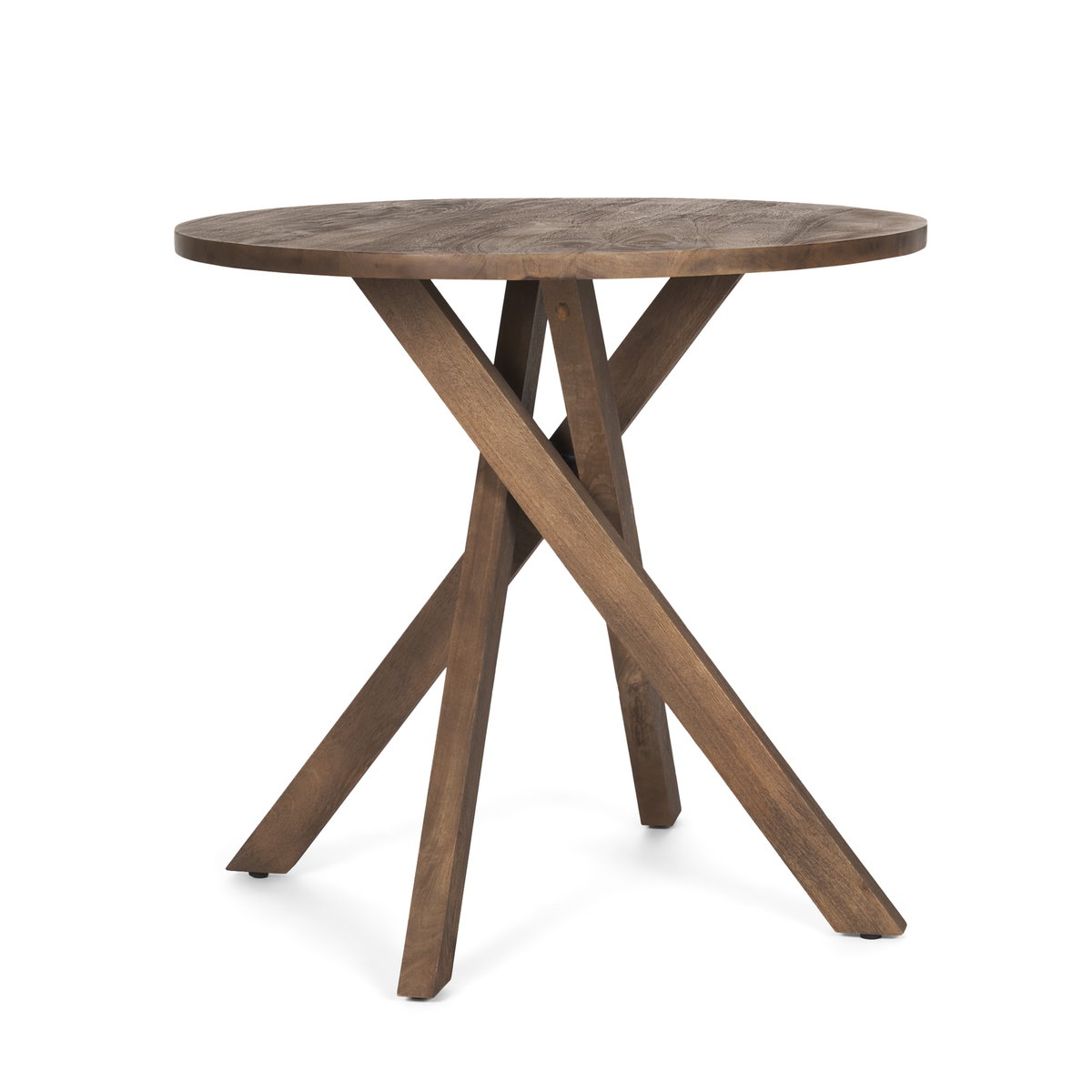Solana Medium Brown Wood Foyer Table, Side & End Table by Mercana, 32" length x 32" width x 30" height View 1