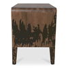 Iris Nightstand Distressed Black, by Moe's Home, 30" width x 26" height x 19" depth thumbnail 3