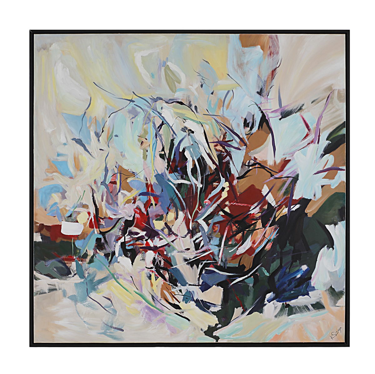 Iman, Painting by Renwil, 50" height x 2" depth View 1