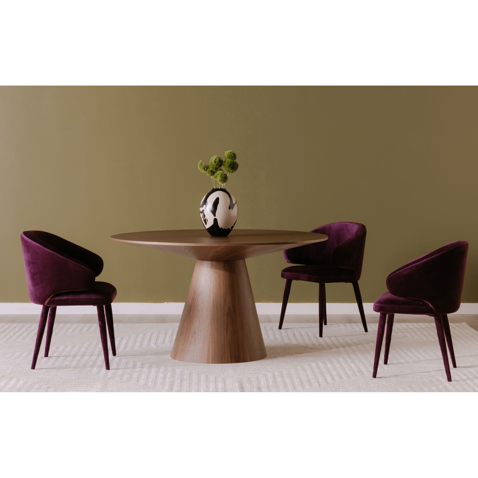 Stewart Dining Chair Purple large image 
