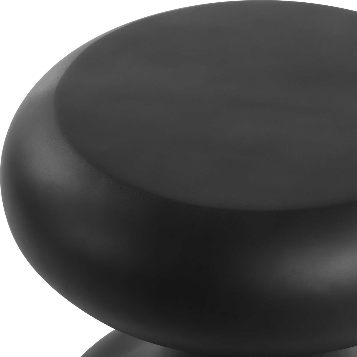 Robles Black Outdoor Accent Table, Outdoor Table by Uttermost, 1'4" width x 1'6" height x 1'4" depth View 4