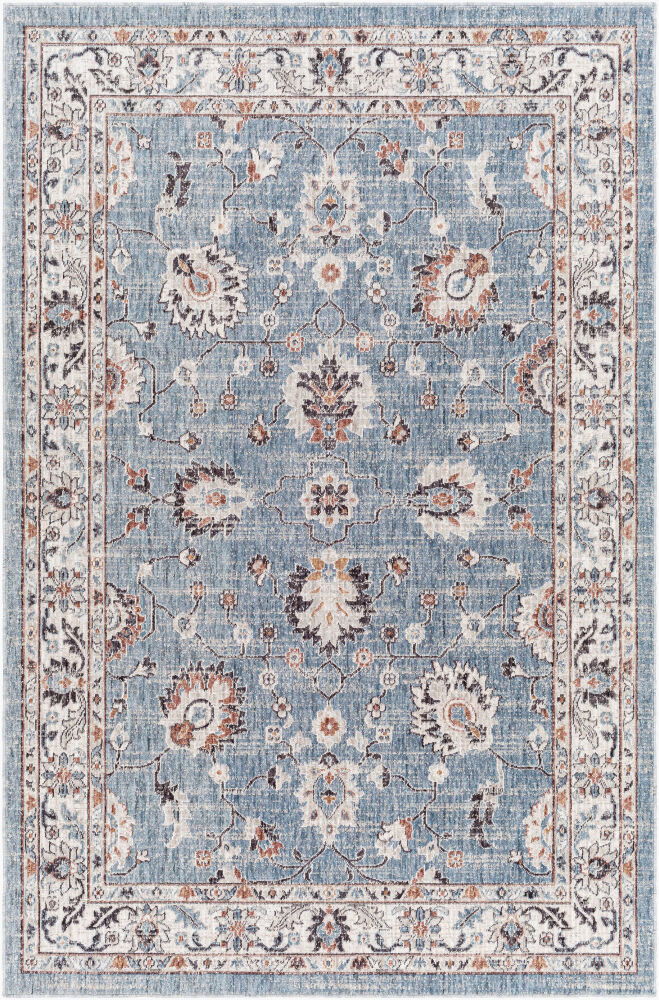 Juliet Machine Woven Rug, by Surya, 1'3.75" length x 1'3.75" width