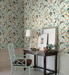 Tropical Love Birds White & Coral Wallpaper thumbnail 2