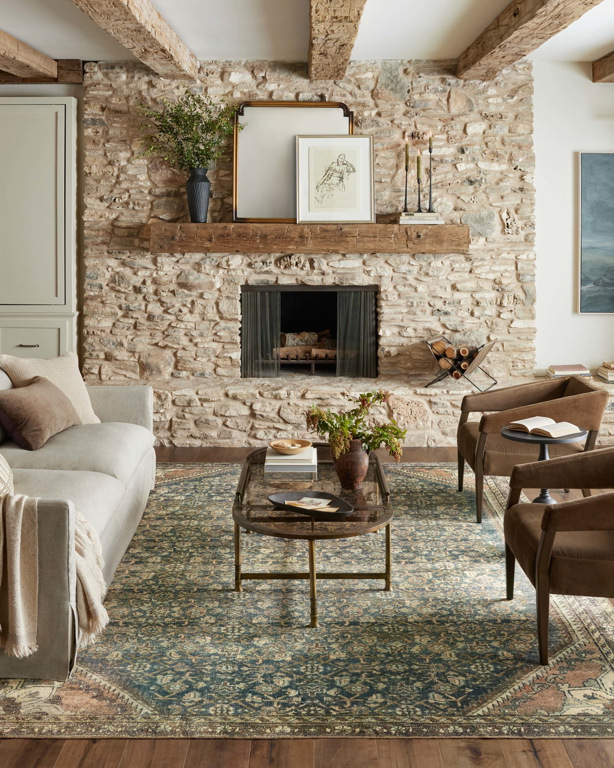 Magnolia Home by Joanna Gaines x Loloi Banks Rug, 5' length x 7'6" width View 2