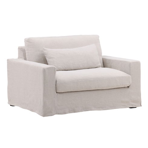 Dixie Chair and a Half Slipcover Natural