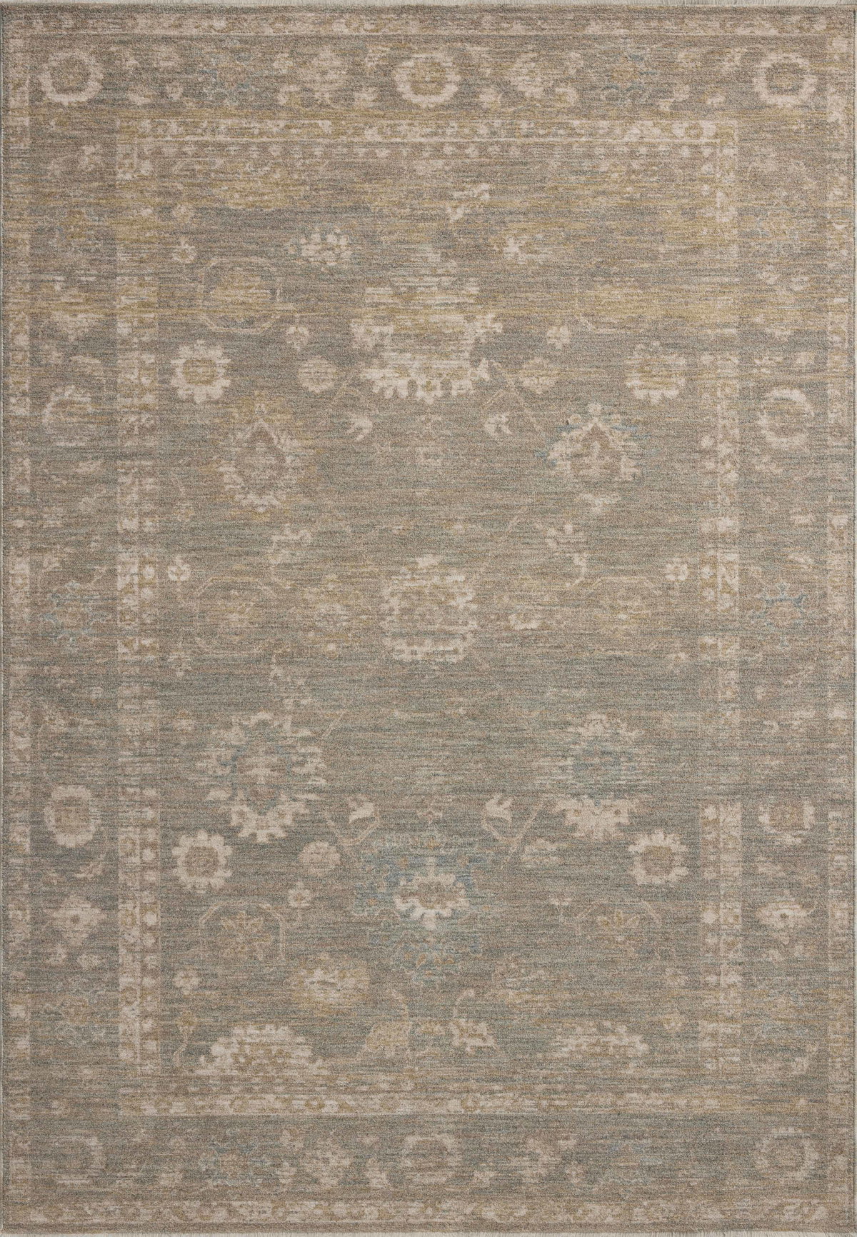 Chris Loves Julia x Loloi Louisa Rug, 5'3" length x 5'3" width View 1