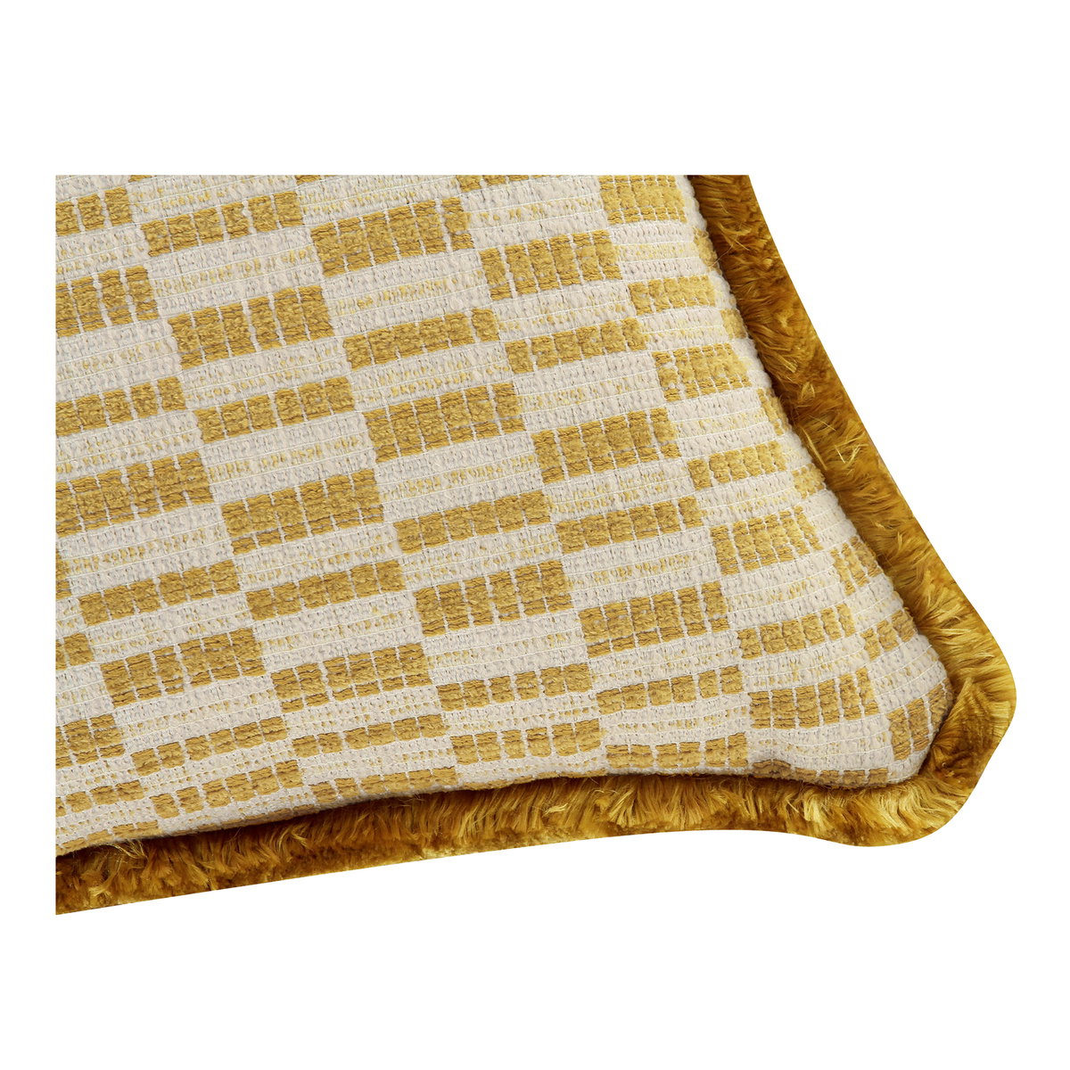 Leone Cushion Chartreuse, Decorative Pillow by Moe's Home, 20" width x 4" height x 20" depth View 3
