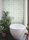Garden Trellis Rain Wallpaper thumbnail 1