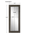 Figaro Oversized Wooden Mirror, by Uttermost, 2'9.5" width x 6'9.5" height x 2" depth thumbnail 3