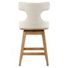 Klismos Off-White Fabric Counter Stool 6 Klismos Off-White Fabric Counter Stool thumbnail 6