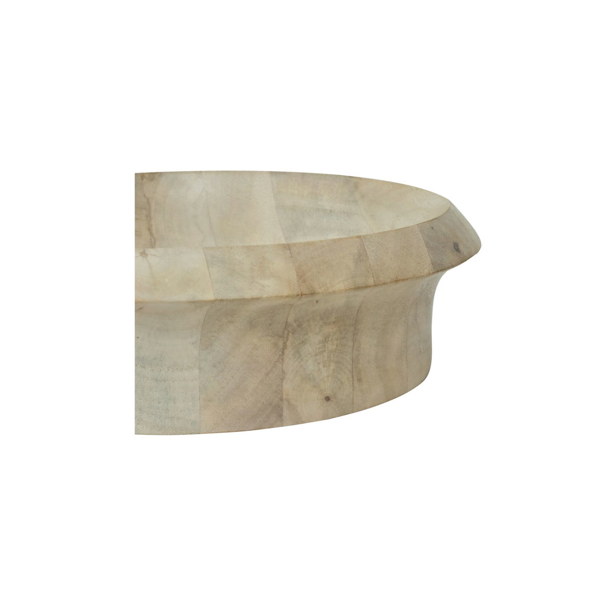 Olen Bowl White Wash, Decorative Bowl by Moe's Home, 10" width x 3" height x 10" depth View 5