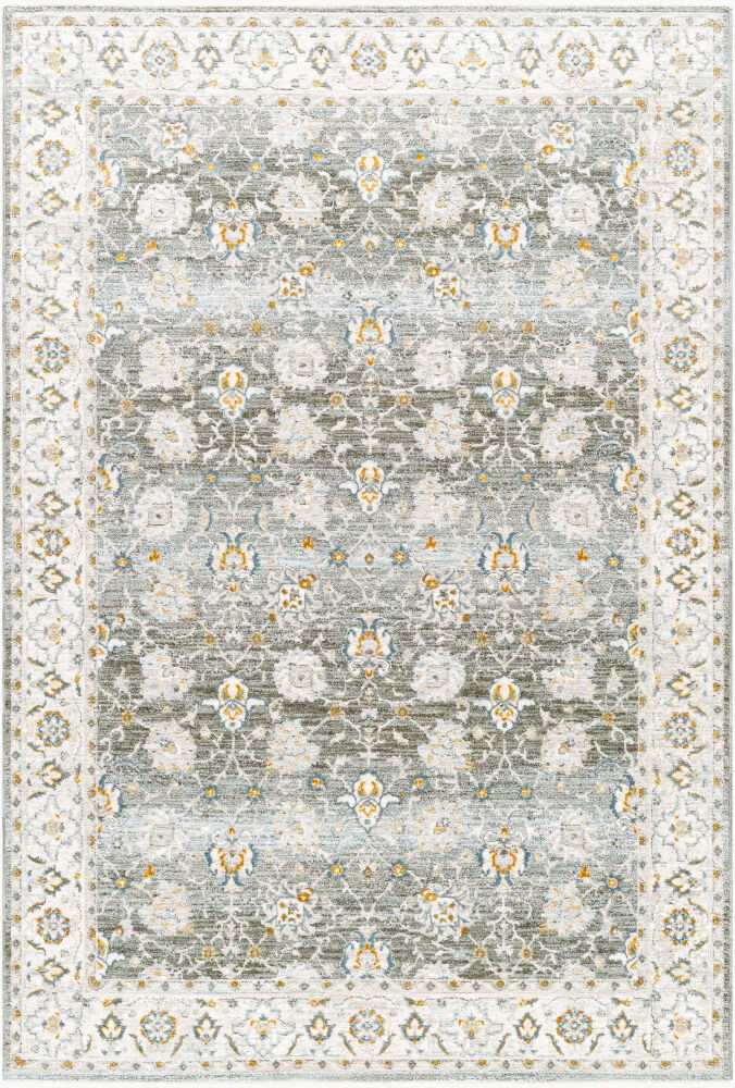 Dresden Machine Woven Rug, by Surya, 7'4.58" length x 4'11.84" width