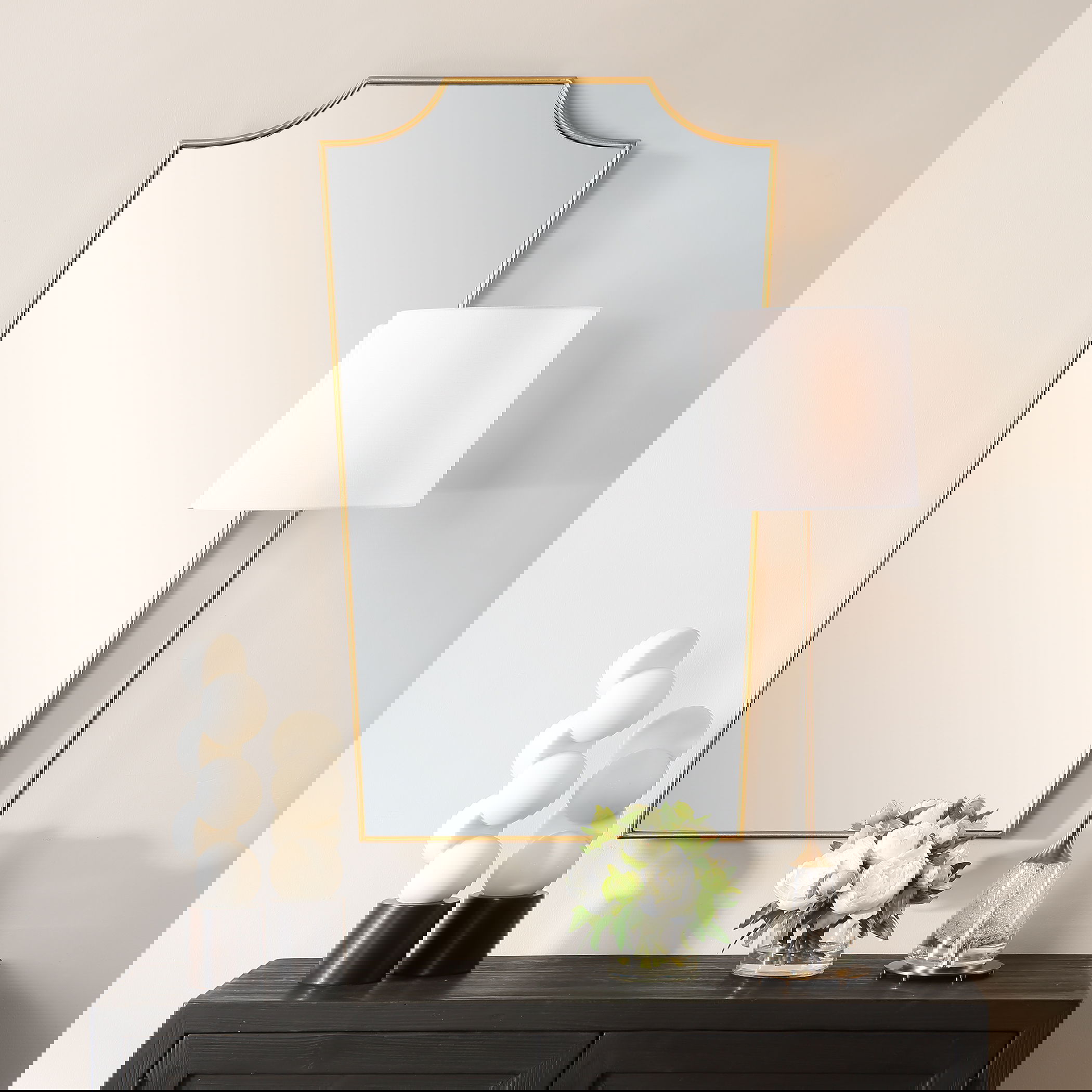 Demure Antique Gold Mirror, by Uttermost, 24" width x 40" height x 0.75" depth View 2