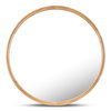 Alcott Round Mirror Small Oak, by Moe's Home, 36" width x 36" height x 1.06" depth thumbnail 1