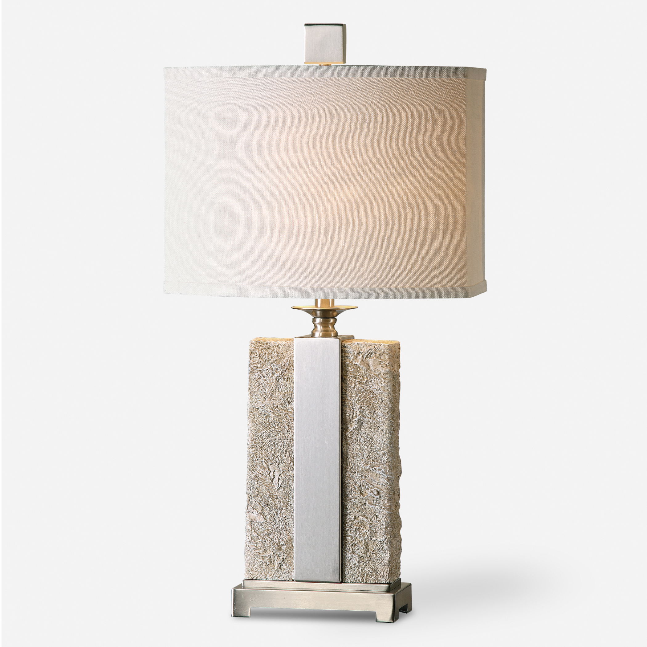 Bonea Stone Ivory Table Lamp large image 